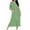 Green1, variant on biudgviw Zip Up Robes for Women Heart Print Short Sleeve Housecoats Casual Round Neck Cute Bathrobes Full Length Loungewear with Pockets