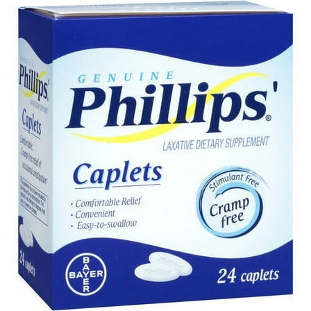 Phillips' Laxative Dietary Supplement Caplets, 24 Count