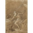 thumbnail image 2 of Vicente Carducho 17x24 Gold Ornate Framed and Double Matted Museum Art Print Titled - St. Jerome Hearing the Trumpet of the Last Judgment (1626-1632), 2 of 4