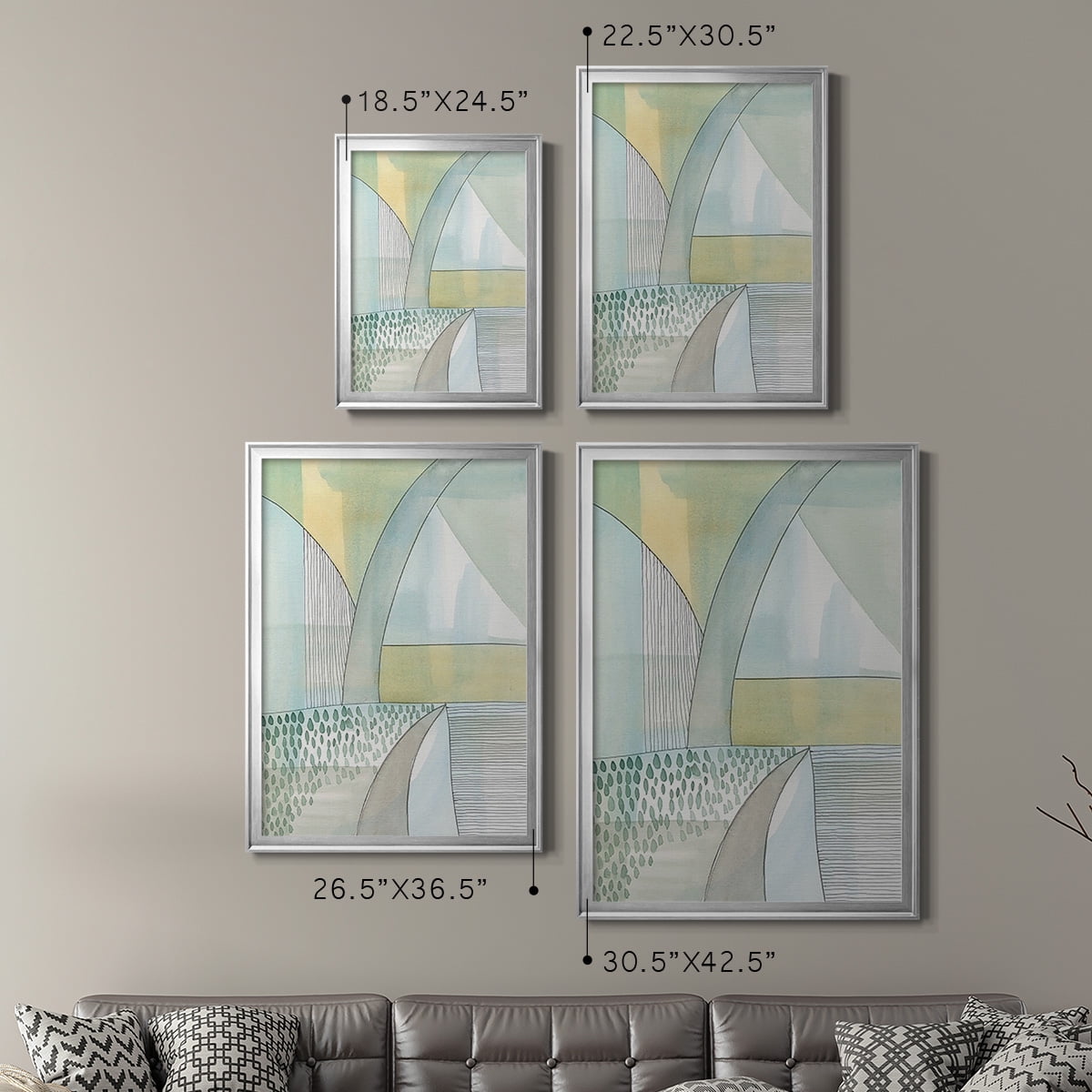 Mint Reflection II Premium Framed Print, in Gold, Black, or Silver - Ready to Hang