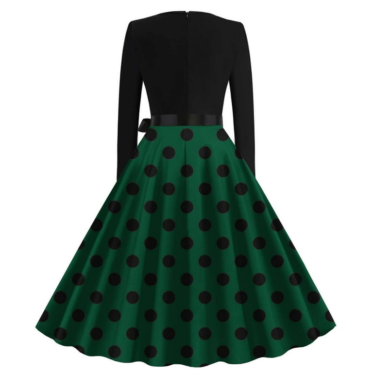 slim fit dress slacks Vintage 1940s Green and Orange Print Dress main image 0