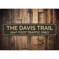 thumbnail image 1 of Trail Name Novelty Sign, Metal Wall Decor - 4x18 inches, 1 of 4