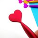 thumbnail image 3 of 2 Pcs Valentine's Day Heart Shape Pens Black Gel Ink Rollerball Pens For Office School Supplies Birthday Presents Ballpoint Pen, 3 of 4