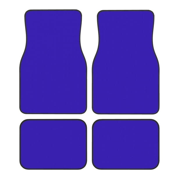 Fotbe Darkblue Juego de 4 Tapetes para Auto con Estampado – Alfombrillas de Goma Reforzada, Diseño Antideslizante, Protección para Todo el Año – Vehículos, Autos, Camionetas y SUVs
