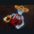 thumbnail image 5 of Handmadetneonsign Mexican Skeleton Drinking Tequila Neon Sign, Mexico Skeleton Wall Art Decor, Bar Wall Decor, 5 of 5