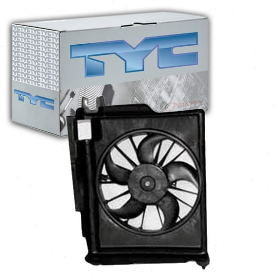 TYC AC Condenser Fan Assembly compatible with Dodge Ram 1500 3.7L 4.7L 5.7L 5.9L V6 V8 2002-2008