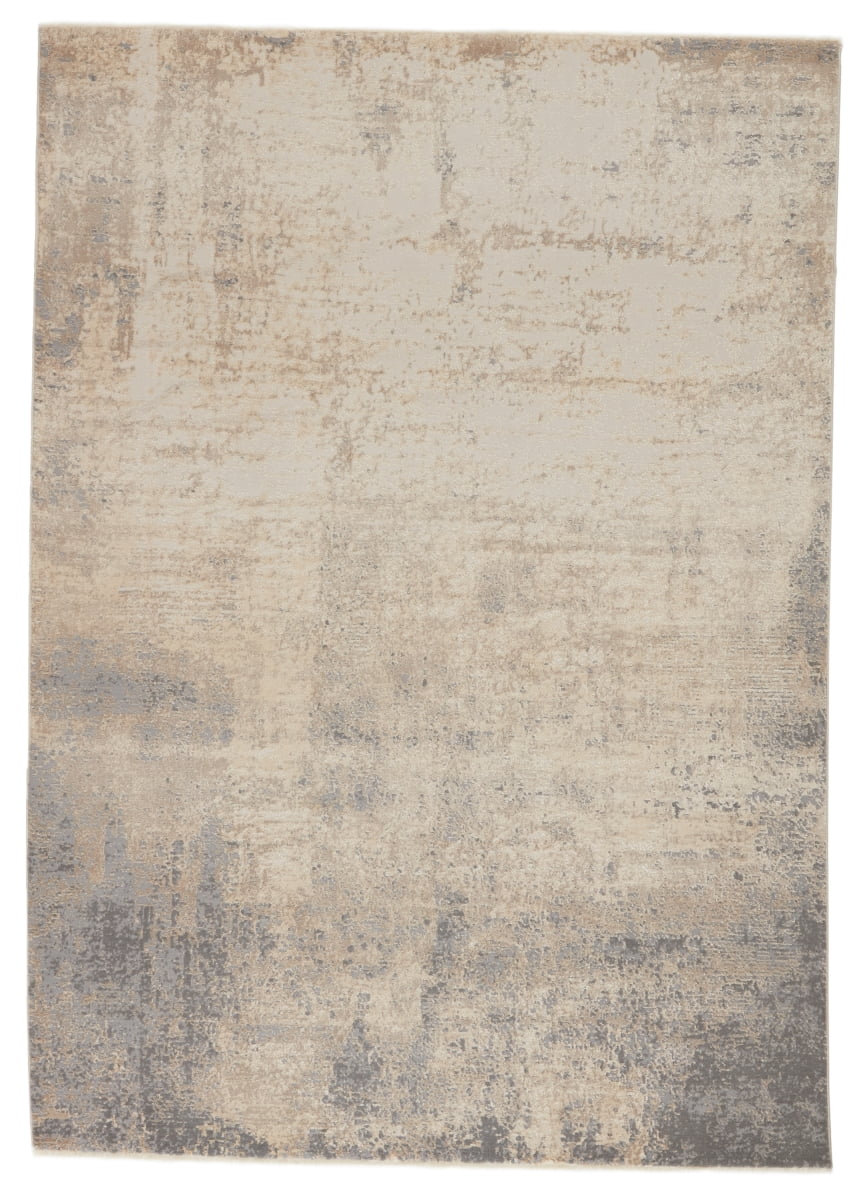 Jaipur Living RUG149334 Alcina Abstract Cream & Gray Area Rug 7 ft