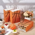 thumbnail image 4 of 24Pcs Basketball Party Favor Bags Rectangle Basketball Paper Gift Bags with Handle for Basketball Theme Sports Day Sports Present Candy Goody Bags Birthday Decorations (6x8x3 Inch) Colorful DIY, 4 of 9