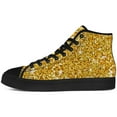 thumbnail image 3 of Aidianart Glitter Print High Top Canvas Sneakers Womens High Top Shoes Size 8.5, 3 of 5