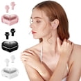 thumbnail image 6 of Wireless Earbuds Rotatable Heart-Shaped Bluetooth 5.3 Earphones Transformation Valentine's Day Gift with Charging Case Stereo Sound Foldable Design for Sports Running and Daily Use H, 6 of 7