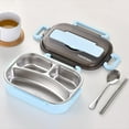 thumbnail image 2 of Huayishang Lunch Box for Women Stainless Steel Split Fast Food Bento Box Insulation Bento Box High Grade Stainless Steel Liner Box, Kitchen Essentials Clearance Sale, 2 of 5