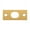 Brass, variant on Deltana SP12EFB15 Strike Plate for Extension Flush Bolt; Satin Nickel Finish