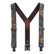 Perry Suspenders  Elastic Realistic Camo Print Suspenders (Tall Available)