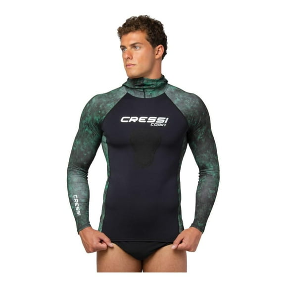Playera para Caballero Cressi Cobia Hunter Manga Larga Talla S Verde