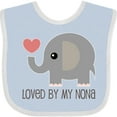 thumbnail image 3 of Inktastic Loved by My Nona Grandma Boys or Girls Baby Bib, 3 of 4