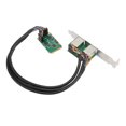 thumbnail image 2 of Mini tarjeta PCIE Gigabit Ethernet 10 100 1000 Mbps Interfaz RJ45 sin unidad Tarjeta de Internet Gigabit con chip RTL8111H de 2 puertos para PC, 2 of 12