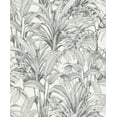 thumbnail image 3 of Black & White Jungle Leaves Tropical Wallpaper R8357, 3 of 5