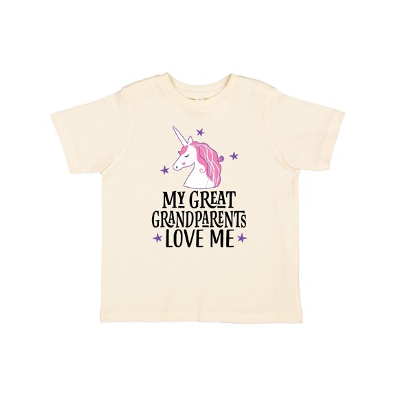 Inktastic My Great Grandparents Love Me Unicorn Girls Toddler T-Shirt