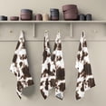 thumbnail image 5 of Coolnut Cow Kitchen Dish Towel Set of 1, Soft Absorbent Drying Dishcloths Dish Towels with Hanging Loop for Kitchen Bathroom Bar Home Decor, 28 x 18 Inch Washcloth Gift, 5 of 7