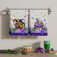 thumbnail image 2 of Mask Cat Dog Purple Flowers Mardi Gras Kitchen Towels Carnival Dish Towels 18x26 Inch Home Kitchen Decorations Hand Towels Set of 2 Drying Dishcloth, 2 of 6