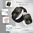thumbnail image 4 of Vodtian 2 Pack Nylon Sport Bands Compatible with Apple Watch Bands 38mm 40mm 41mm 42mm 44mm 45mm 46mm 49mm for Women Men, Soft Breathable Straps for iWatch Series 10/9/8/7/6/5/4/3/2/1/SE/Ultra/Ultra2, 4 of 7