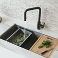 thumbnail image 6 of Stylish Rivo One-Handle Matte Black Pull Down Kitchen Faucet Height 14" K-148N, 6 of 14
