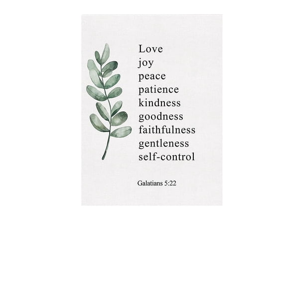 Canvas Wall Art Galatians 5:22 Fruit of the Spirit Canvas Print Positive Scripture Canvas Painting Home Wall Decor Gift