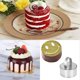 thumbnail image 3 of 6 piezas de anillo para pastel, cortador de pastel, molde para pastel, anillo para pastel de acero inoxidable, moldes para mousse para hornear, anillos de postre (redondos), 3 of 5