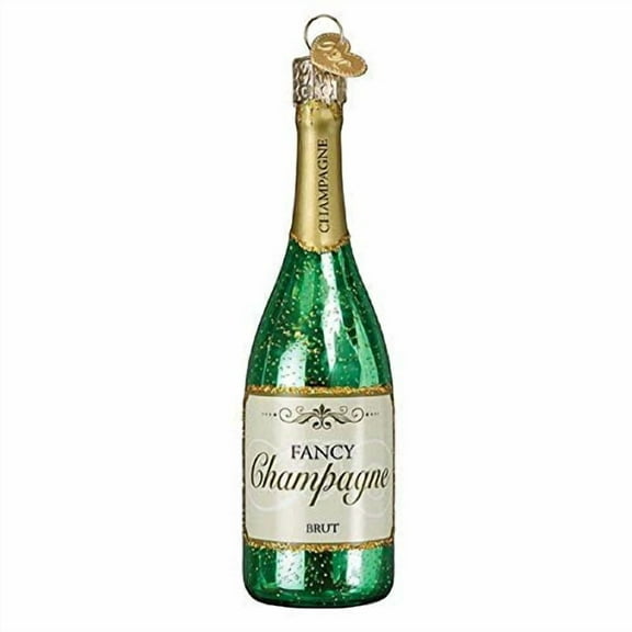 Old World Christmas Champagne Bottle Blown Glass 2020 Unique Christmas Ornaments for Christmas Tree Decorations