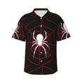 thumbnail image 1 of Fotbe Spider On The Web Camisa Hawaiana para Hombre Unisex – Camisa Casual de Verano con Botones de Manga Corta de Algodón y Lino,3X-Large, 1 of 7