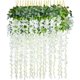 thumbnail image 1 of 12pcs/lot artificial flower home decor each bouquet 110cm artificial wisteria silk flowers for home wedding decoration, 1 of 5