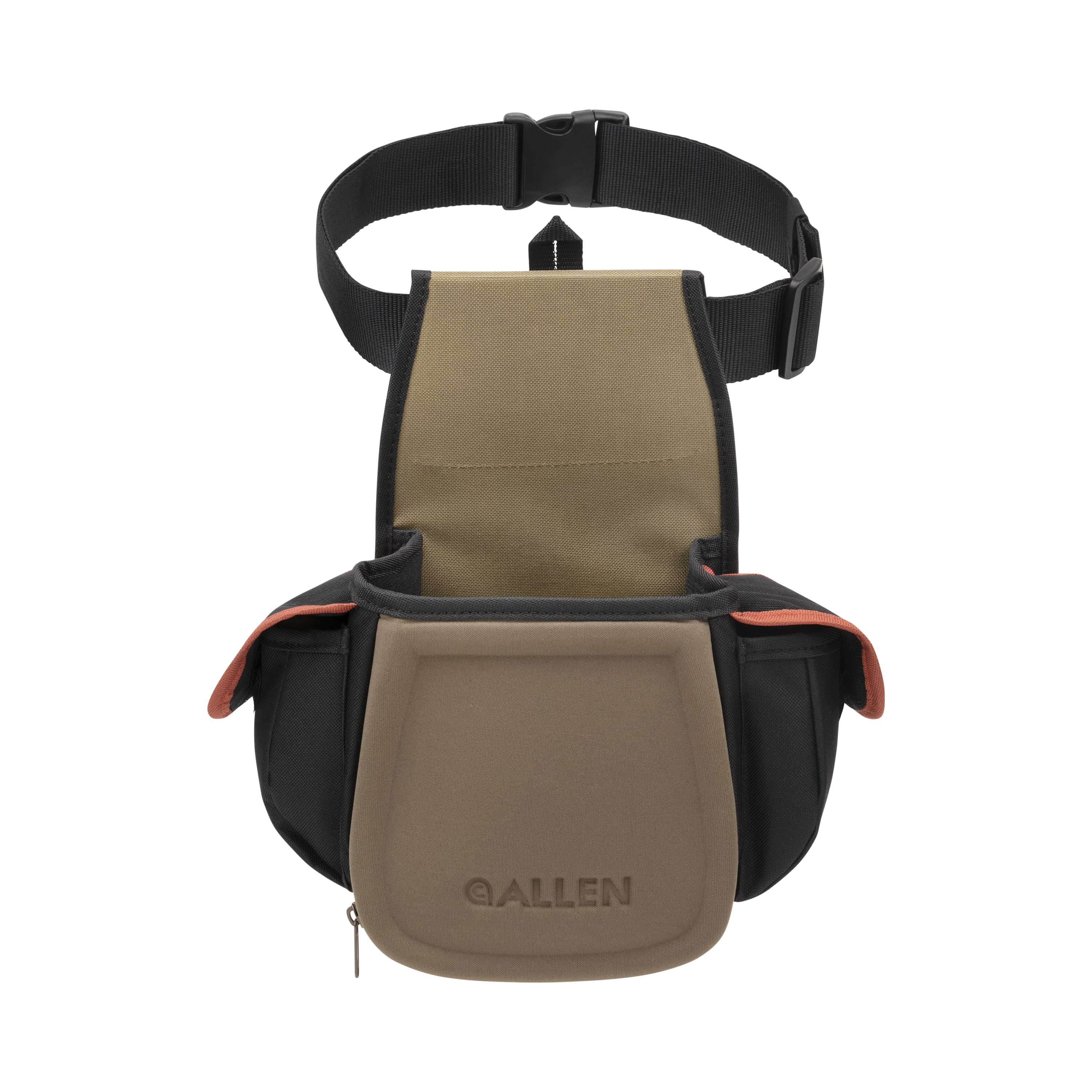 Allen Company Eliminator Pro Double Compartment Shooting Bag, Black/Coffee/Copper