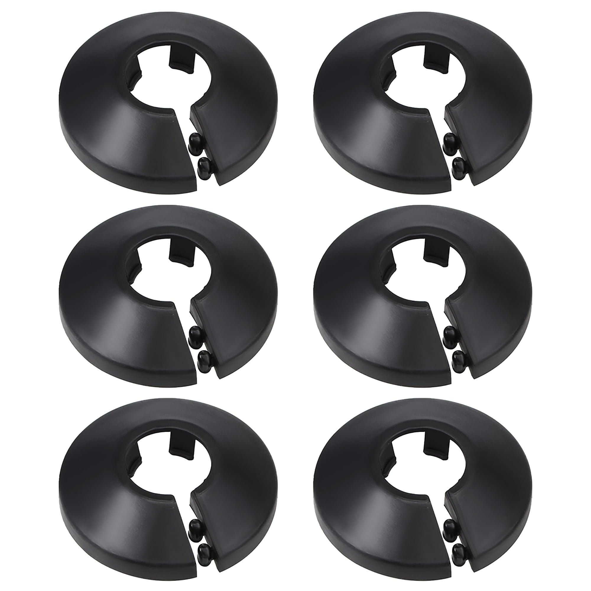Uxcell 15mm PP Plastic Black Water Pipe Cover Decoration 6