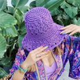 thumbnail image 2 of CoCopeaunts Weave Knitted Bucket Hats For Women Spring Summer Travel Sunshade Hat Fishermen Cap For Lady Panama Outdoor Beach Sun Cap Gorros, 2 of 6