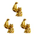 thumbnail image 1 of Monstrate Gato y suerte, regalo natural para entusiastas del Feng, de gato no tóxica, , café natural, derecho, dorado Type1 NO1, 1 of 1