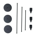 thumbnail image 4 of Tall Candle Holder, Candlestick Holders Non Slip Round Base Table Decoration Matte Black  For Bar, 4 of 8