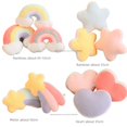 thumbnail image 5 of Almohada de felpa con diseño de arcoíris, cojín colorido con forma de corona, Luna, Nube de la suerte, decoración del hogar, sofá, gran oferta, 5 of 5