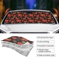 thumbnail image 3 of Yiaed Paisley 5 Print Car Windshield Sunshade Front Auto Car Front Window Sun Shade Foldable Sun Visor Shield Cover Auto Accessories for Sedan SUV Truck-Medium, 3 of 5