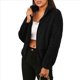 thumbnail image 1 of Moda Femenina: Abrigos de Invierno, Forro , Piel Sintética, Chaquetas de Moda, Ropa de Abrigo Abrigada. Negro M, 1 of 9