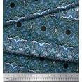 thumbnail image 2 of Soimoi Cotton Cambric Fabric Geometric & Paisley Decorative Print Fabric by The Yard 42 Inch Wide, 2 of 2