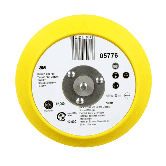 3M Hookit Abrasive Disc Pad 05776, 6 in
