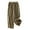 Khaki, variant on ABATAB Capri Palazzo Pants for Women Dressy Casual Wide Leg Pull on Capris Cotton Linen Loose Fit Slacks Crop Trousers with Pockets