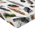 thumbnail image 2 of Ambesonne Animal Fitted Sheet, Vivid Feathers Vivid Art, Full Size, Multicolor, 2 of 3