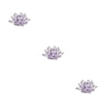 thumbnail image 4 of Billuyoard Cristal Cristal Flor de loto Minerales Pisapapeles Cristales Flores Colección decorativa Figuras para el hogar Púrpura Type1 NO1, 4 of 6