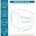 thumbnail image 2 of Club Chair Slipcover, 1 PCS Tub Chair Slipcover Washable Armchair Sofa Cover Protector for Living Room Bar Counter, 2 of 6