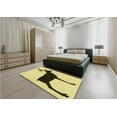thumbnail image 4 of Ahgly Company Indoor Rectangle Patterned Sun Yellow Area Rugs, 6' x 9', 4 of 6
