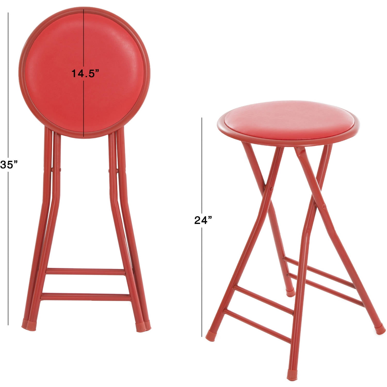 cushioned folding stool trademark home
