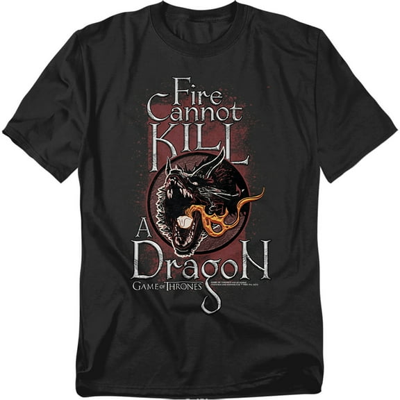 Game of Thrones T-Shirt Fire Cannot Kill A Dragon Unisex Graphic Tee For Men & Women
