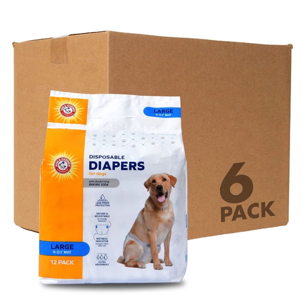Pañales para Perros Arm & Hammer Grandes Ultra Absorbentes Paquete de 72