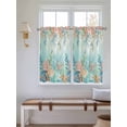 thumbnail image 2 of Ocean Starfish Seaweed Living Room Curtains 2 Panel, Summer Coastal Beach Shell Coral Teal Cafe Window Treatment, Farmhouse Bedroom Bathroom Kitchen Curtains Drapes 104"x54", 2 of 6